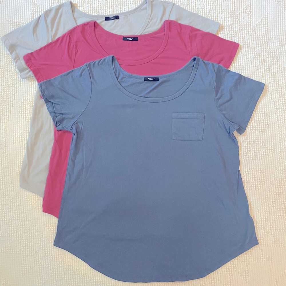 NWOT 3 Pocket Tees Rounded & Flared Fit SIZE Large